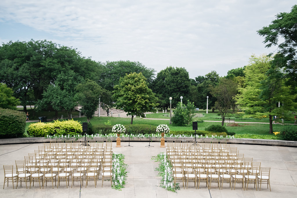 Outdoor wedding ceremony